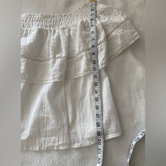 Women’s Sofia‎ Vergara Cha Cha Top Off-the-Shoulder Eyelet Ruffle size medium - Picture 11 of 16